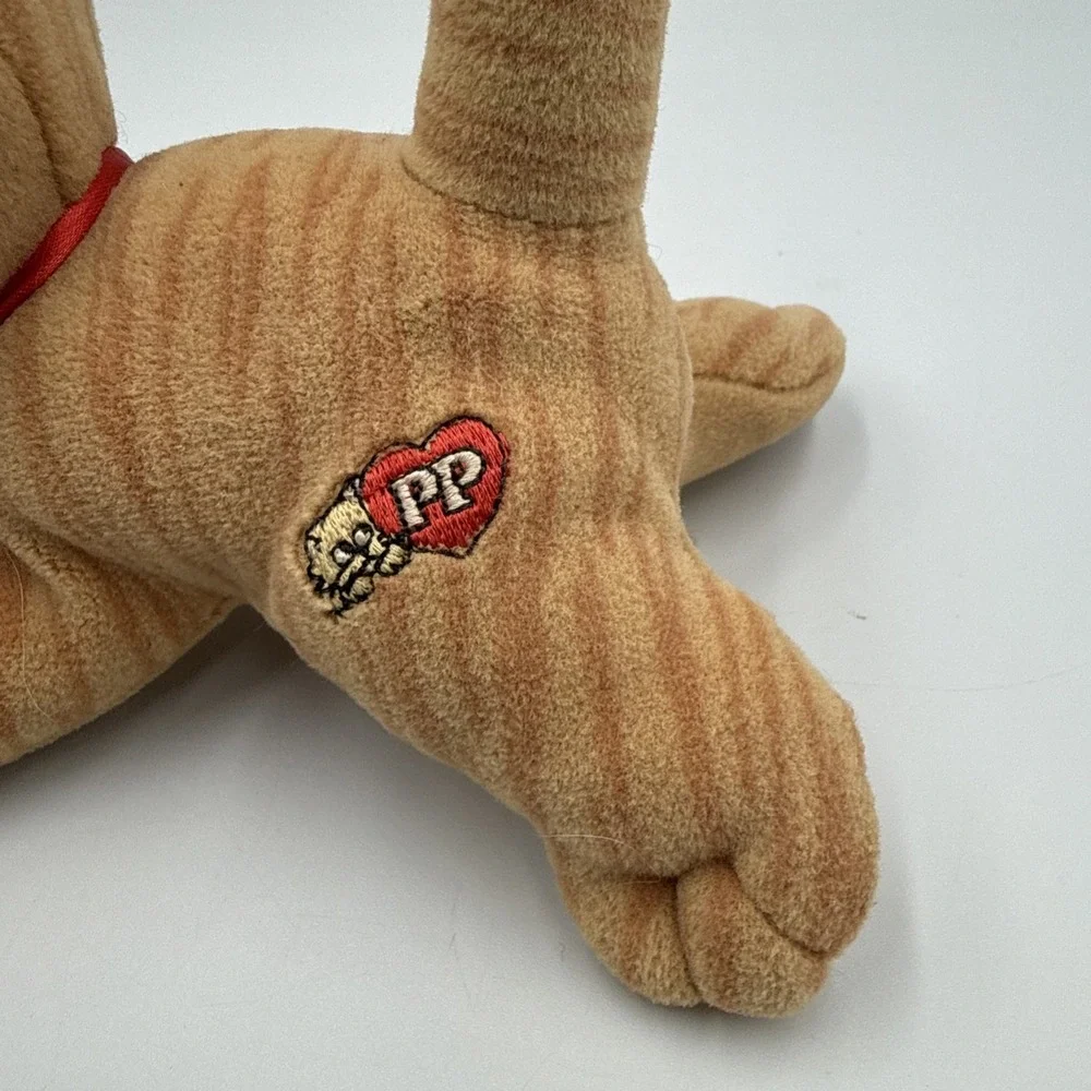Vintage Pound Puppies Purries Orange Brown Kitty Cat Plush Toy 7